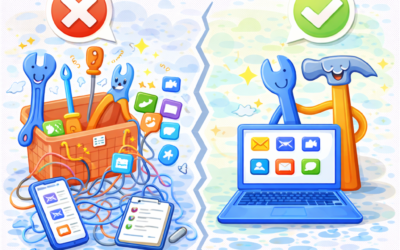 🔧 Por qué menos herramientas suelen funcionar mejor en tu negocio