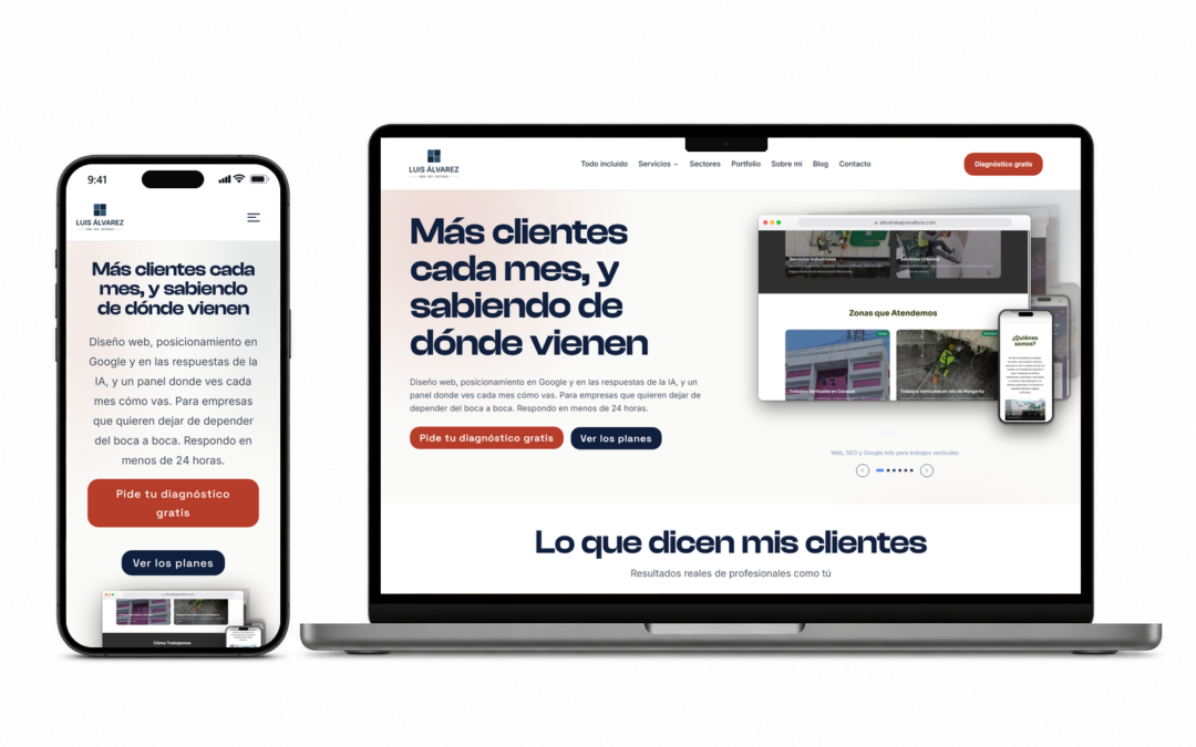 Rediseño de luisalvarezweb.com