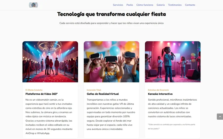 Los servicios: Vídeo 360°, realidad virtual y karaoke, explicados.