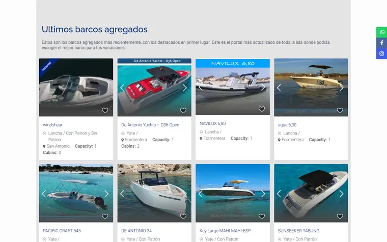 Últimos barcos: Cientos de fotos que ahora cargan comprimidas.