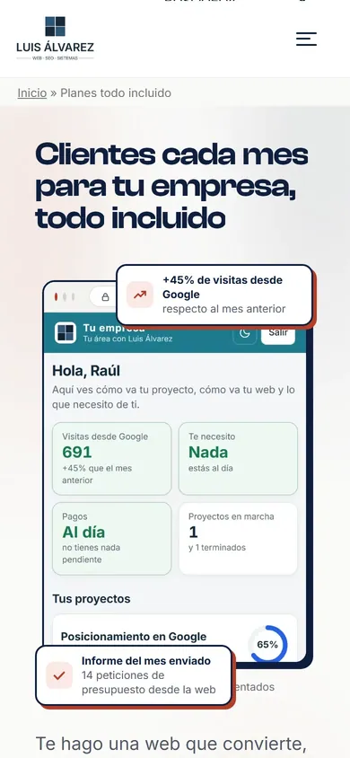Planes en el móvil